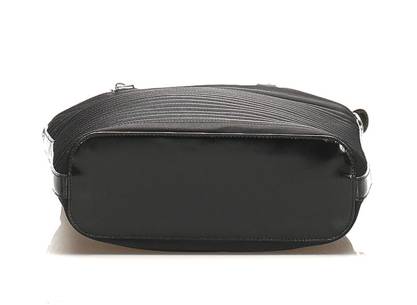 グッチ バンブー 002 1998 0353 ブラック 黒 ナイロン レザー ハンドバッグ レディース GUCCI 中古