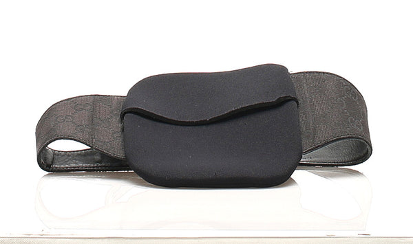 グッチ GGキャンバス 018 002058 1615 ブラック キャンバス レザー ウエストバッグ ユニセックス GUCCI 【中古】