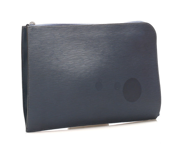 ルイ ヴィトン エピ ポシェットジュール M64153 ネイビー 紺 レザー クラッチバッグ メンズ LOUIS VUITTON 中古