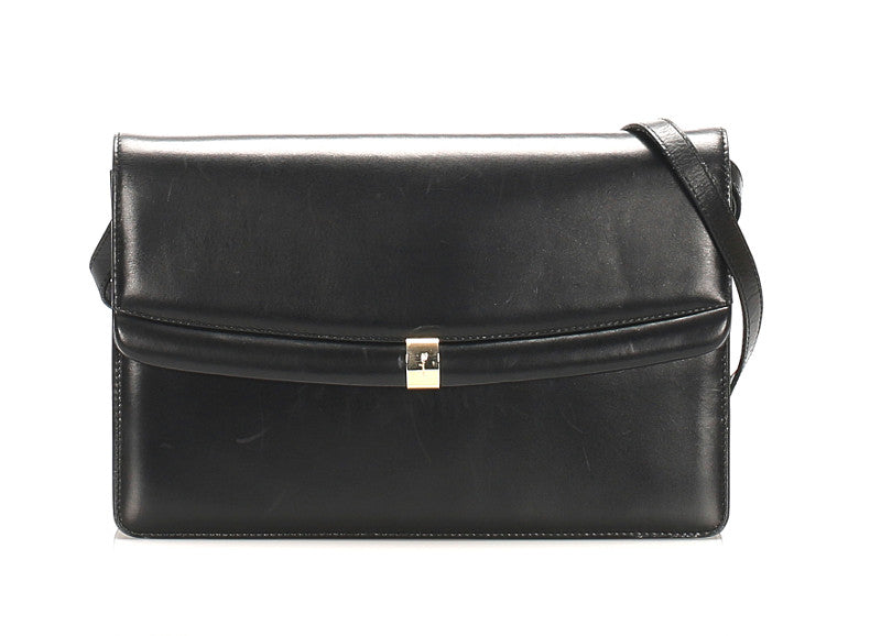 サルヴァトーレフェラガモ M218053 ブラック レザー ハンドバッグ レディース Salvatore Ferragamo 中古