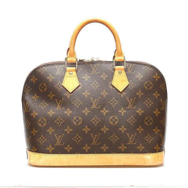 ルイ ヴィトン モノグラム アルマ M51130 ブラウン PVC レザー ハンドバッグ レディース LOUIS VUITTON 中古