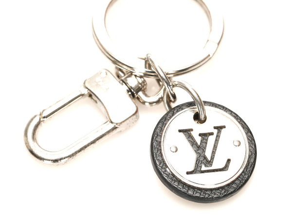 ルイ ヴィトン LV カット サークル M67362 シルバー メタル キーリング ユニセックス LOUIS VUITTON 中古