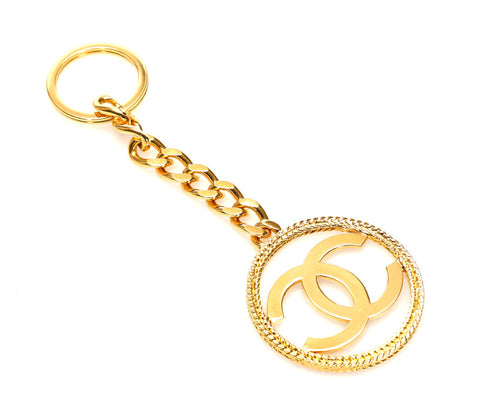 シャネル ココマーク 93 P ゴールド メッキ キーホルダー レディース CHANEL 中古