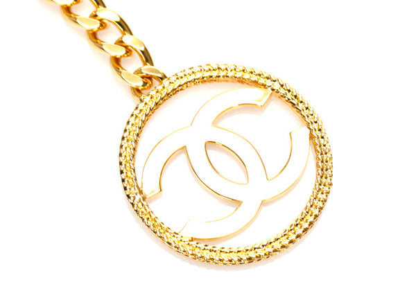 シャネル ココマーク 93 P ゴールド メッキ キーホルダー レディース CHANEL 中古