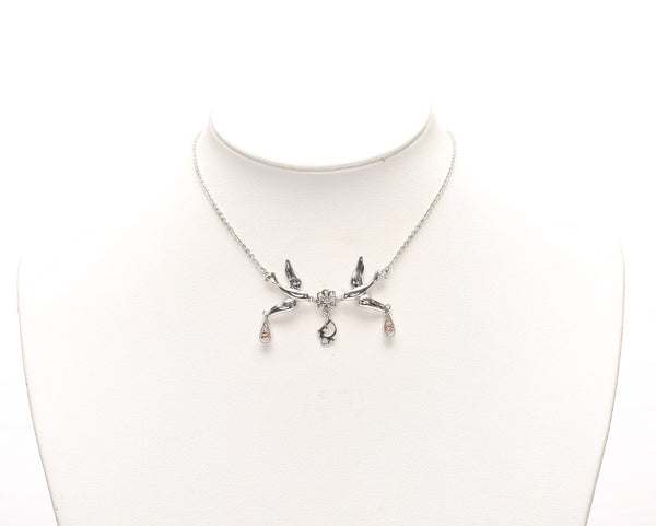 ディオール シルバー メタル 鳥モチーフ ネックレス レディース Dior 中古