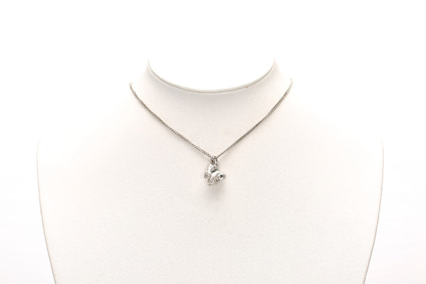 シャネル シルバー メタル うさぎ ネックレス レディース CHANEL 中古