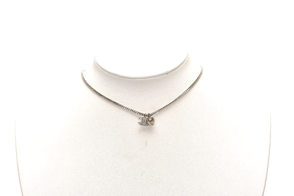 シャネル シルバー メタル ネックレス レディース CHANEL 中古