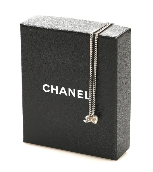 シャネル シルバー メタル ネックレス レディース CHANEL 中古