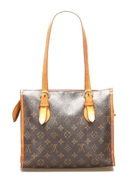 ルイ ヴィトン モノグラム ポパンクールオ M40007 ブラウン 茶 PVC レザー トートバッグ レディース LOUIS VUITTON 中古