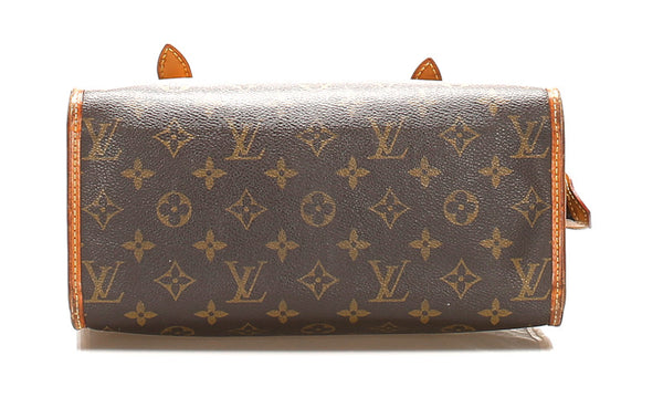 ルイ ヴィトン モノグラム ポパンクールオ M40007 ブラウン 茶 PVC レザー トートバッグ レディース LOUIS VUITTON 中古