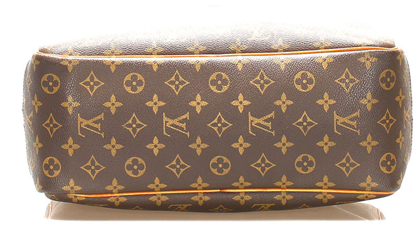 ルイ ヴィトン モノグラム ドーヴィル M47270 ブラウン 茶 PVC レザー ハンドバッグ レディース LOUIS VUITTON 中古