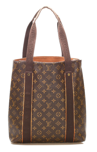 ルイ ヴィトン モノグラム カバボブール M53013 ブラウン 茶 PVC レザー トートバッグ ユニセックス LOUIS VUITTON 中古