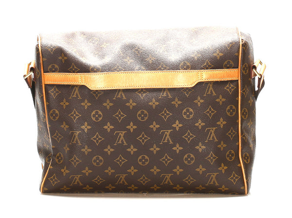 ルイ ヴィトン モノグラム アベス M45257 ブラウン 茶 PVC レザー ショルダーバッグ ユニセックス LOUIS VUITTON 中古
