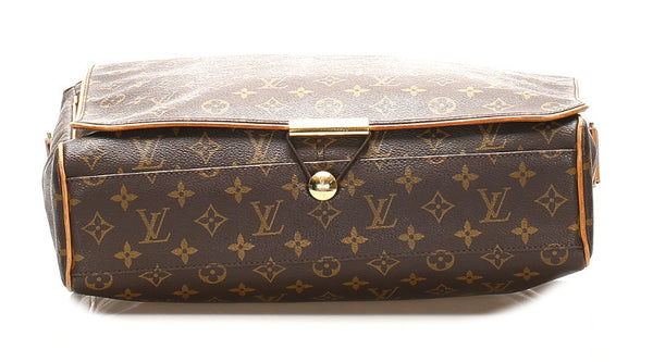 ルイ ヴィトン モノグラム アベス M45257 ブラウン 茶 PVC レザー ショルダーバッグ ユニセックス LOUIS VUITTON 中古