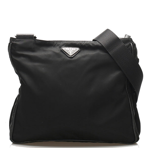 プラダ ブラック 黒 ナイロン ショルダーバッグ レディース PRADA 中古