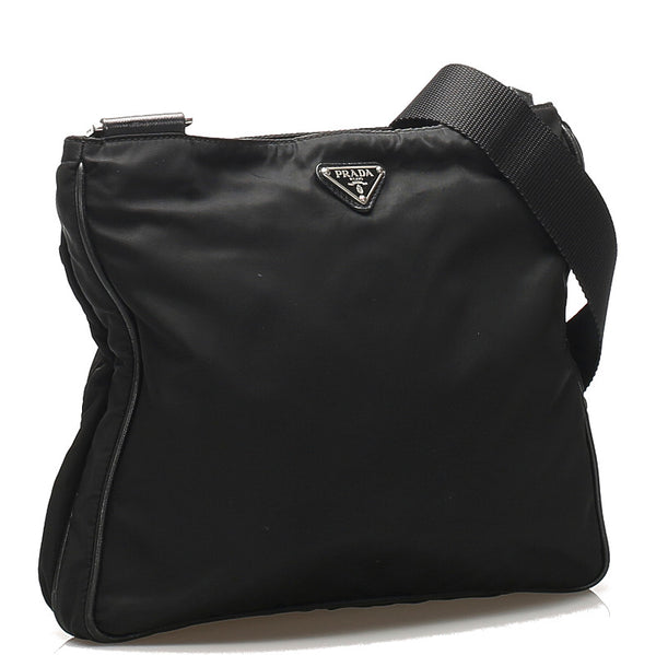 プラダ ブラック 黒 ナイロン ショルダーバッグ レディース PRADA 中古