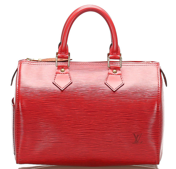 ルイ ヴィトン エピ スピーディ M43017 レッド 赤 レザー ハンドバッグ レディース LOUIS VUITTON 中古