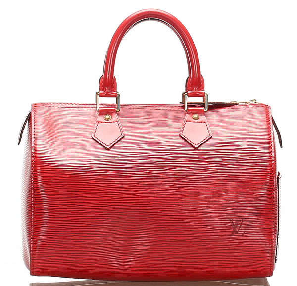 ルイ ヴィトン エピ スピーディ M43017 レッド 赤 レザー ハンドバッグ レディース LOUIS VUITTON 中古