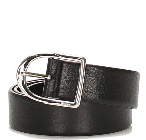 グッチ 138612 ブラック 黒 レザー ベルト レディース GUCCI 中古