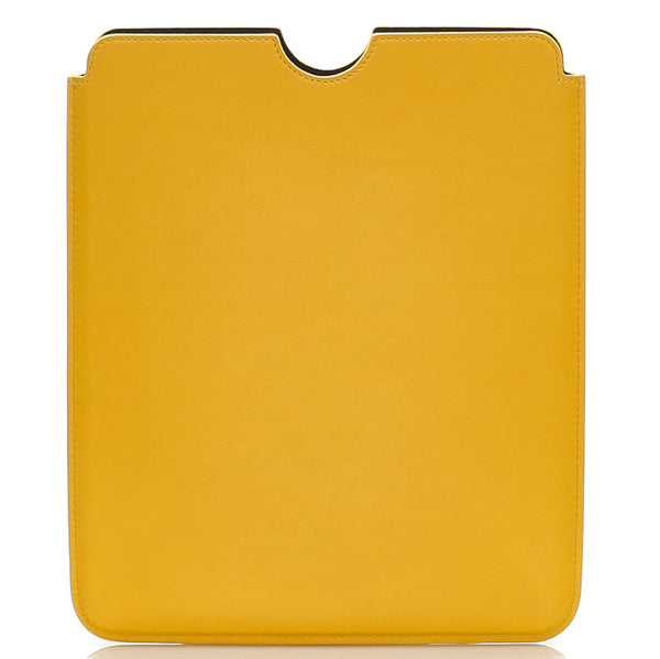 ブルガリ イエロー レザー ipadケース ユニセックス BVLGARI 【中古】