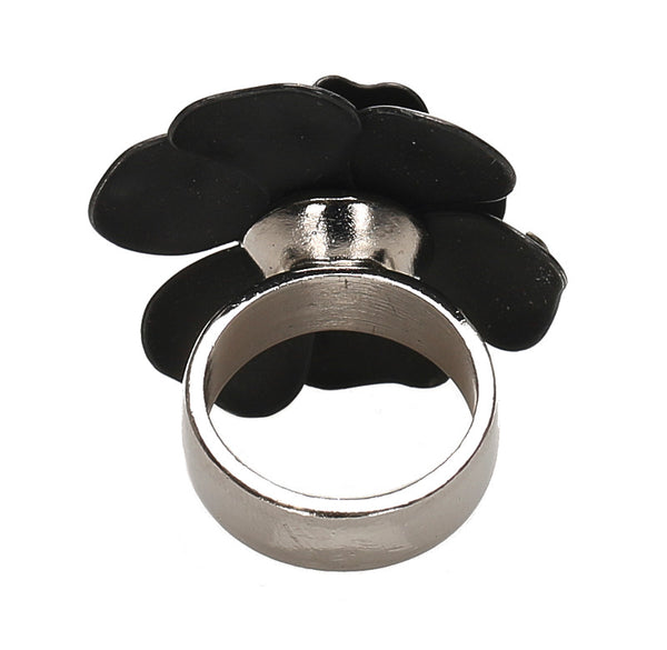 シャネル 03 A シルバー メタル フラワーモチーフ リング 指輪 レディース CHANEL 13.5号 中古