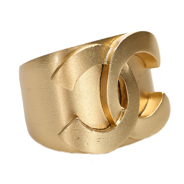 シャネル ゴールド メッキ ココマーク リング 指輪 レディース CHANEL 14号 中古