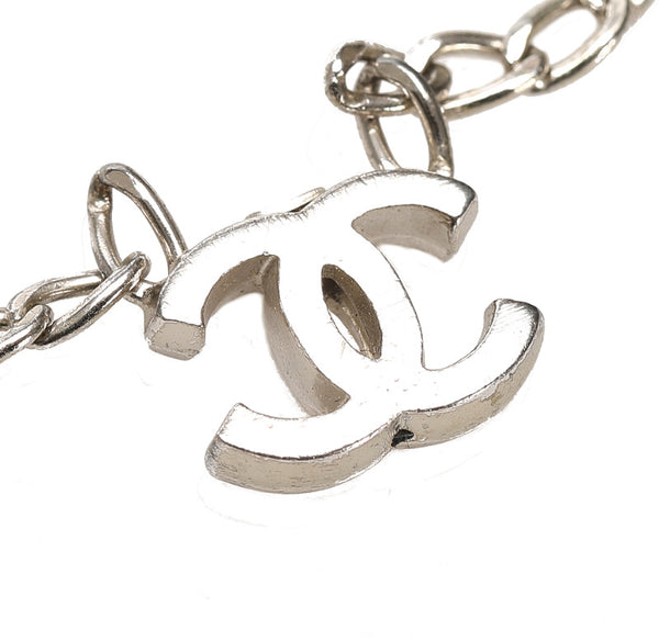 シャネル 03 A シルバー メタル ココマーク アンクレット レディース CHANEL 中古