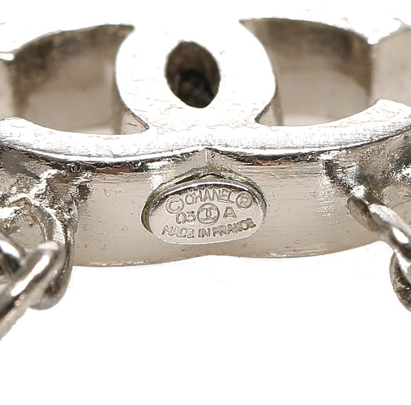 シャネル 03 A シルバー メタル ココマーク アンクレット レディース CHANEL 中古