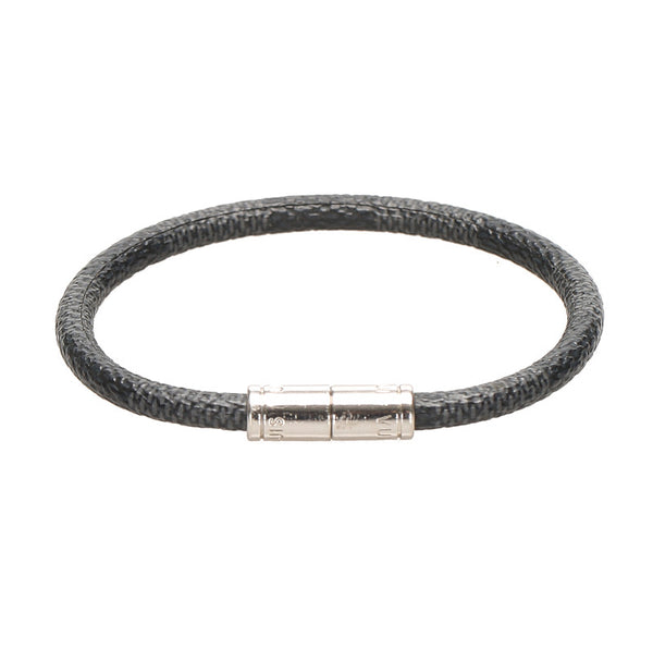 ルイ ヴィトン ブラック PVC ダミエグラフィット ブレスレット レディース LOUIS VUITTON 中古