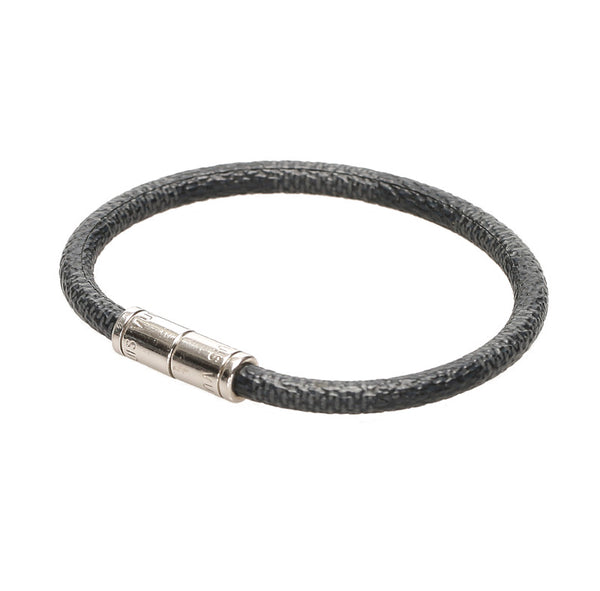 ルイ ヴィトン ブラック PVC ダミエグラフィット ブレスレット レディース LOUIS VUITTON 中古