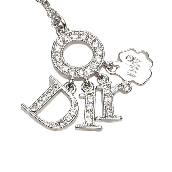 ディオール シルバー メタル ネックレス レディース Dior 中古