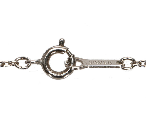バーバリー シルバー メタル ノバチェック ネックレス ユニセックス BURBERRY 中古