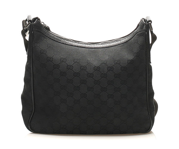 グッチ GGキャンバス 114272  ブラック 黒 キャンバス 肩掛け ショルダーバッグ レディース GUCCI 中古
