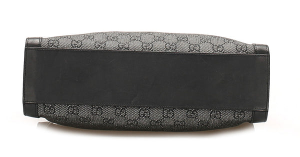 グッチ GGキャンバス 92706 ブラック 黒 キャンバス レザー ショルダーバッグ レディース GUCCI 中古