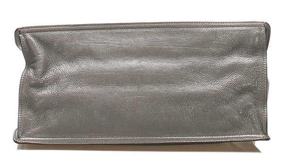 プラダ エティケット 1BG122 グレー レザー トートバッグ レディース PRADA 中古