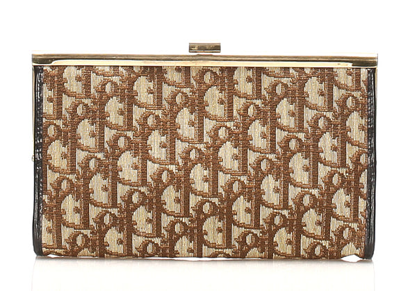 ディオール トロッター ブラウン 茶 キャンバス ポーチ レディース Dior 中古