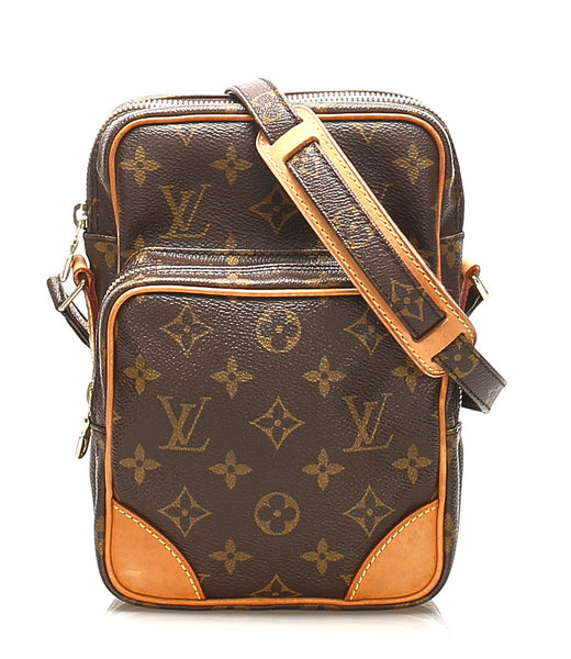 ルイ ヴィトン モノグラム アマゾン M45236 ブラウン PVC レザー 斜め掛け ショルダーバッグ ユニセックス LOUIS VUITTON 中古