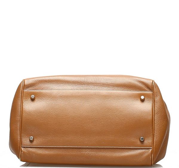 プラダ B11246 ブラウン 茶 レザー ハンドバッグ レディース PRADA 中古