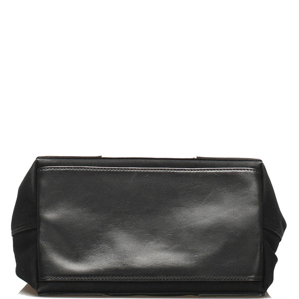 バレンシアガ 339933 ブラック キャンバス レザー ハンドバッグ レディース BALENCIAGA 中古