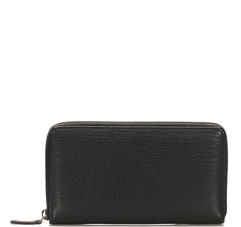 グッチ 146212  ブラック レザー ラウンドファスナー 長財布 メンズ GUCCI 中古