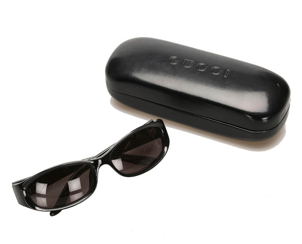 グッチ ブラック プラスチック サングラス レディース GUCCI 中古