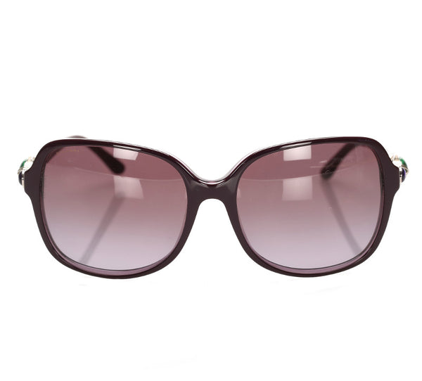 ブルガリ ボルドー プラスチック サングラス ユニセックス BVLGARI 中古