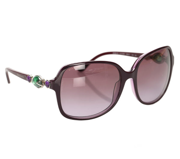ブルガリ ボルドー プラスチック サングラス ユニセックス BVLGARI 中古