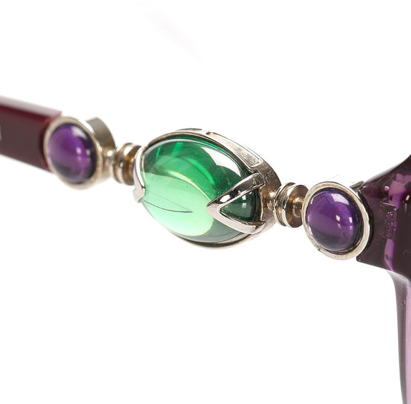 ブルガリ ボルドー プラスチック サングラス ユニセックス BVLGARI 中古