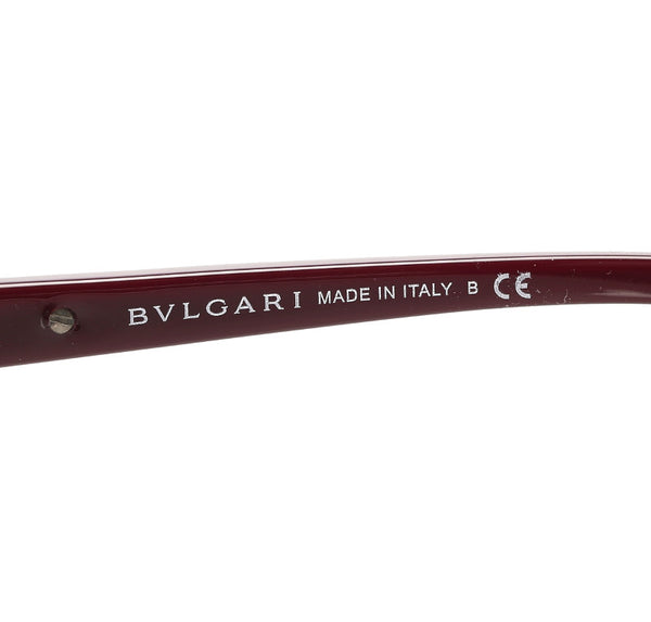 ブルガリ ボルドー プラスチック サングラス ユニセックス BVLGARI 中古
