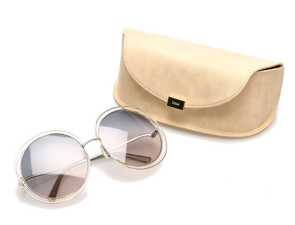 クロエ シルバー メタル サングラス ユニセックス Chloe 中古