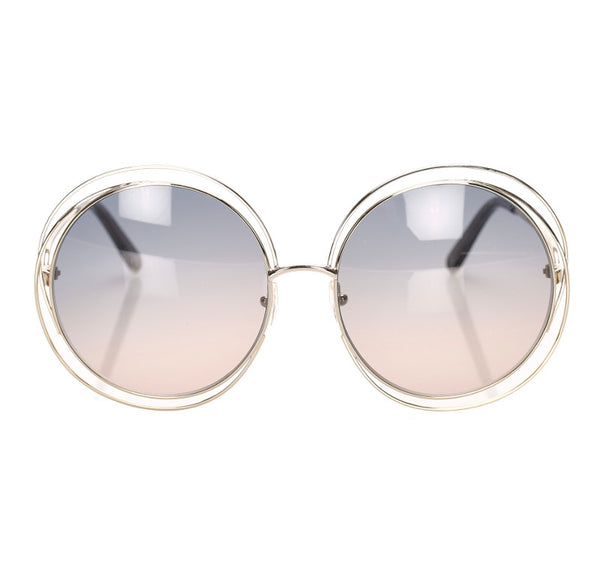 クロエ シルバー メタル サングラス ユニセックス Chloe 中古