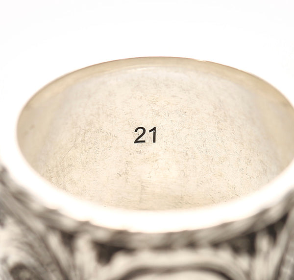 グッチ シルバー シルバー925 リング 指輪 メンズ GUCCI 21号 中古