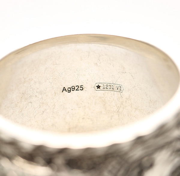 グッチ シルバー シルバー925 リング 指輪 メンズ GUCCI 21号 中古