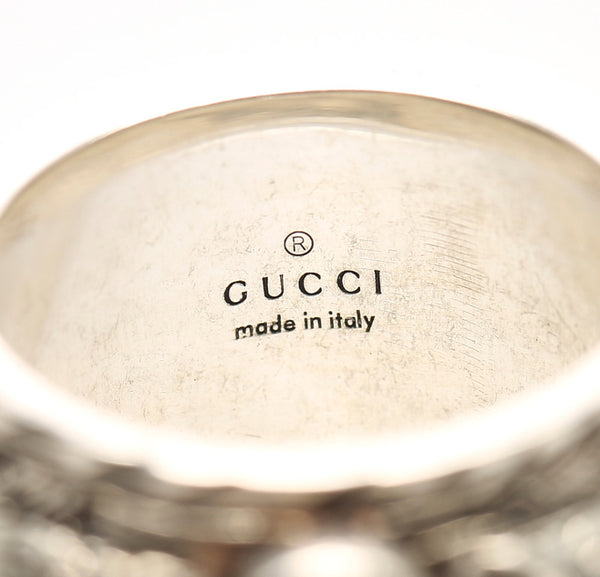 グッチ シルバー シルバー925 リング 指輪 メンズ GUCCI 21号 中古